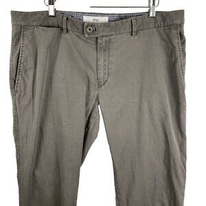 Brax Feel Good Gray Cotton Chino Pants Mens Size 38